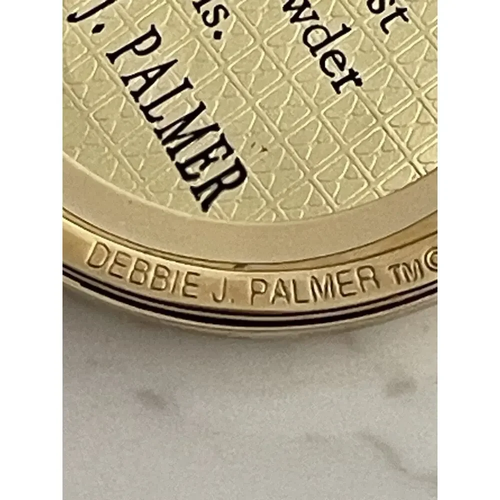 NWOT Vintage Debbie J Palmer Cat Compact Gold Toned Signed! - Picture 4 of 4